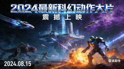 2024最新电影电视剧 - 科幻动作大片宣传图